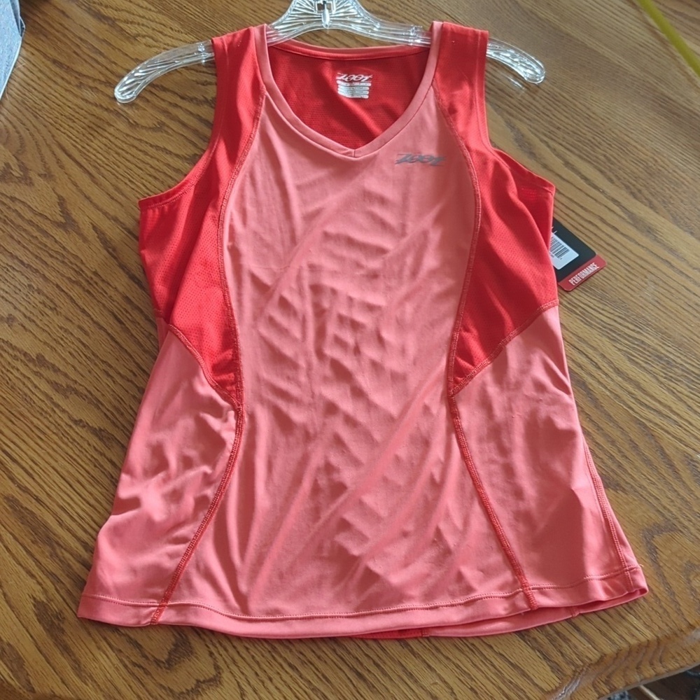 NWT Zoot Performance Sleeveless Run Top Size S Pink